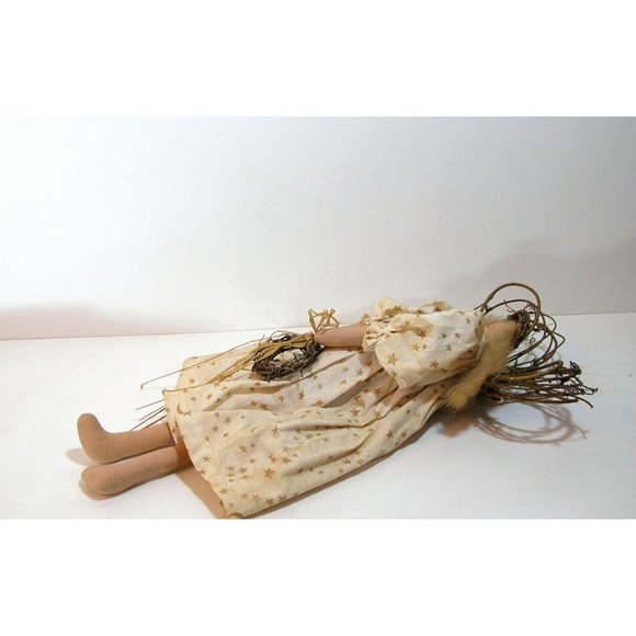 Angel Doll Folk Art Primitive Country Style Doll - Picture 2 of 7